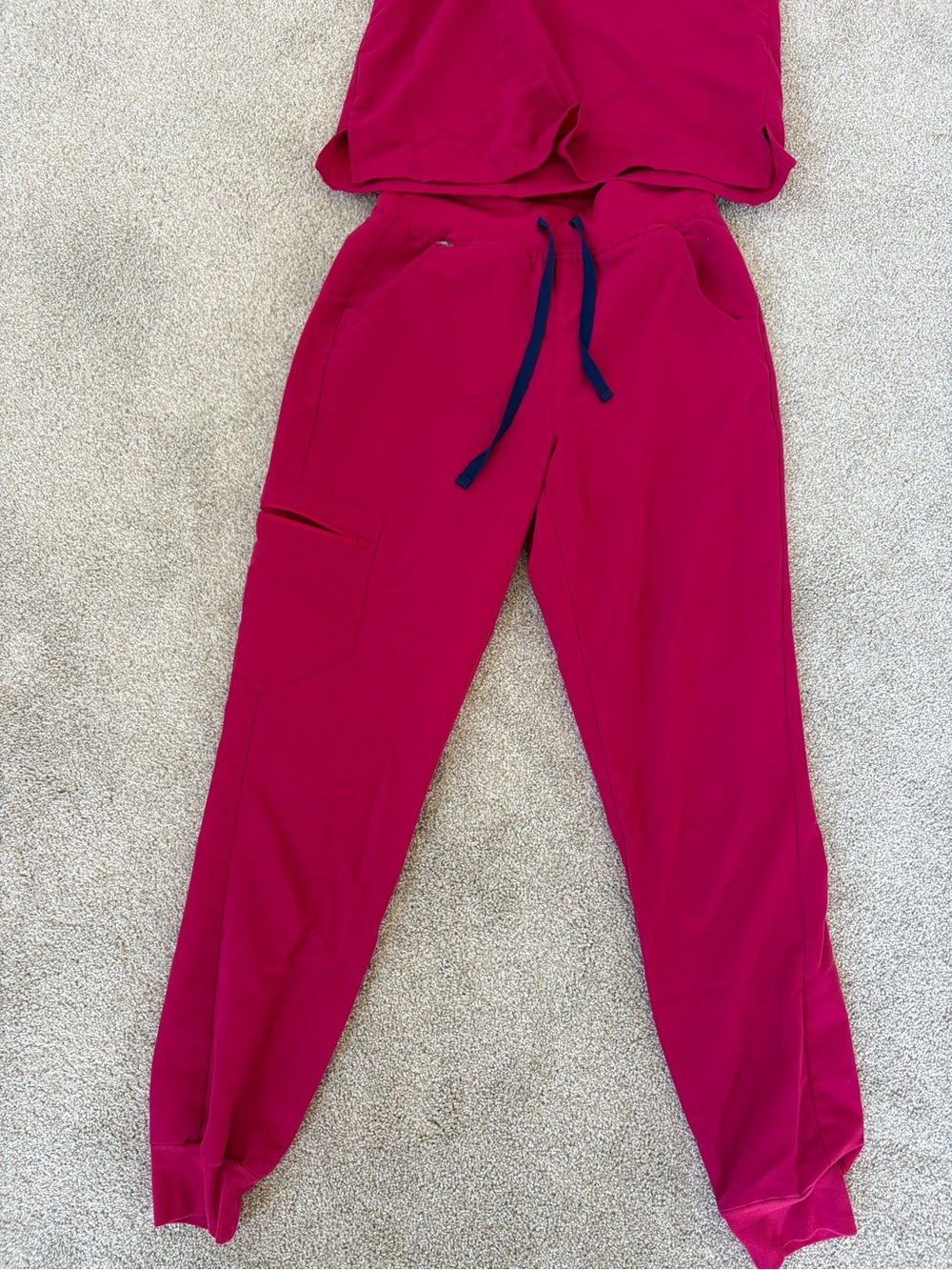 Figs Women’s Jogger Scrub Set - Raspberry - Picture 2 of 7